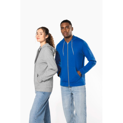 Lightweight cotton hooded sweatshirt